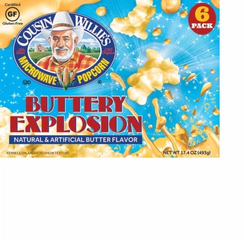 Cousin Willie'S Microwave Popcorn Buttery Explosion
