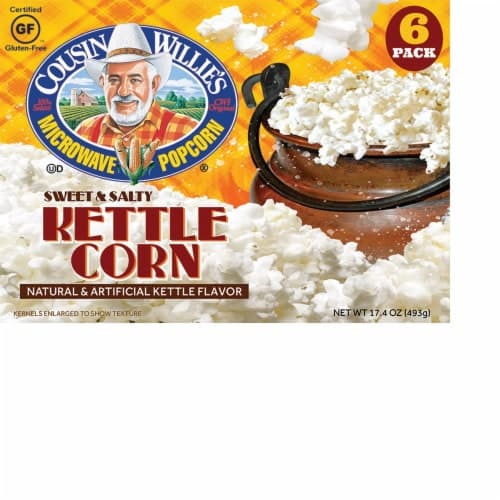 Cousin Willie'S Microwaveable Sweet & Salty Kettle Corn