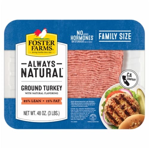 Foster Farms 85% Lean 15% Fat Ground Turkey