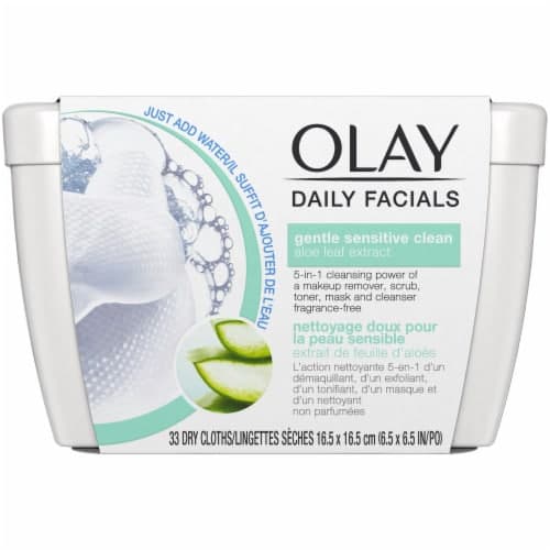 Olay Daily Facials Dry Cloths, Gentle Sensitive Clean