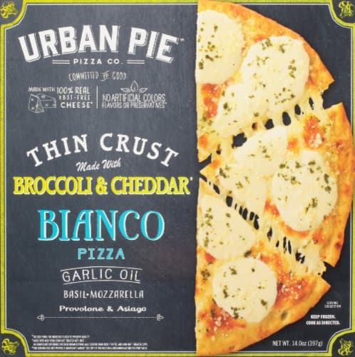Urban Pie Thin Crust Made With Broccoli & Cheddar Bianco Pizza