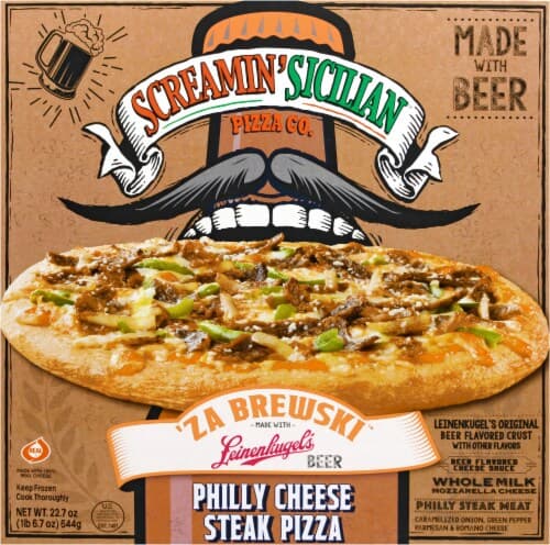 Screamin Sicilian 'Za Brewski Philly Cheese Steak Pizza