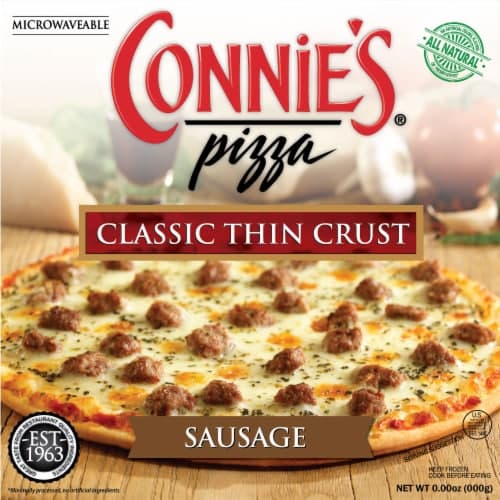 Connie'S Classic Thin Crust Sausage Pizza