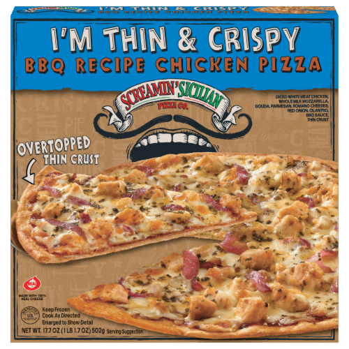 Screamin Sicilian Bbq Chicken Thin Crust  Pizza