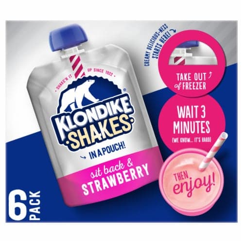 Klondike Sit Back & Strawberry Ice Cream Shake Pouches