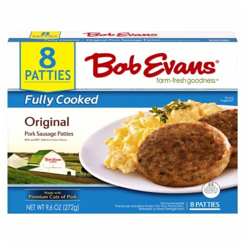 Bob Evans Pork Sausage, Patties, Original