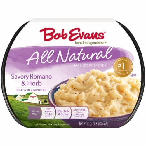Bob Evans Mashed Potatoes, Savory Romano & Herb