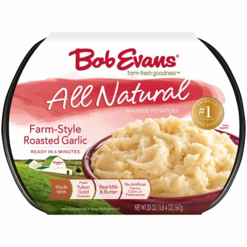 Bob Evans All Natural Mashed Potatoes, Farm-Style Roasted Garlic