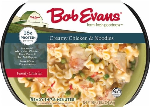 Bob Evans Creamy Chicken & Noodles. Tray