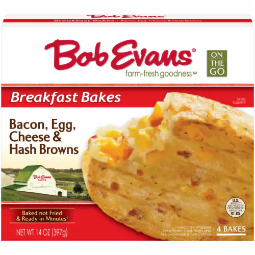 Bob Evans On The Go Breakfast Bakes Bacon, Egg, Cheese & Hash Browns