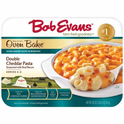 Bob Evans Oven Bake Cheddar Pasta, Double, With Applewood Smoked Bacon