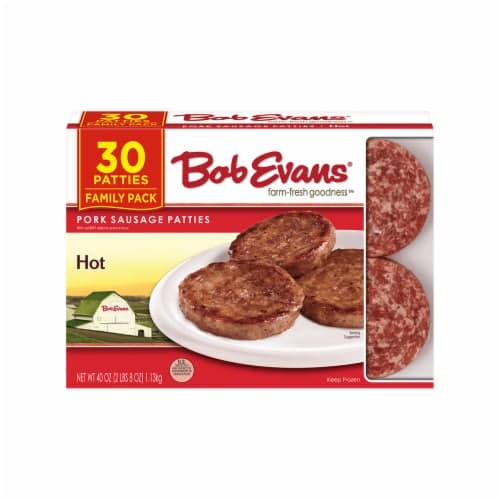Bob Evans Farm-Fresh Goodness Hot Pork Sausage Patties Family