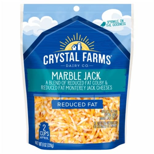 Crystal Farms Reduced Fat Marble Jack Cheese