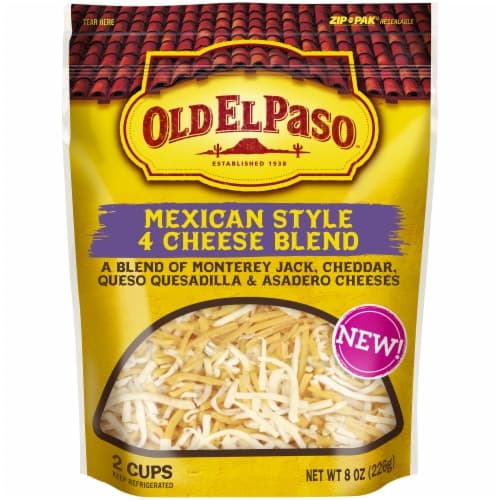 Old El Paso Mexican Style 4 Cheese Blend Shredded Cheese