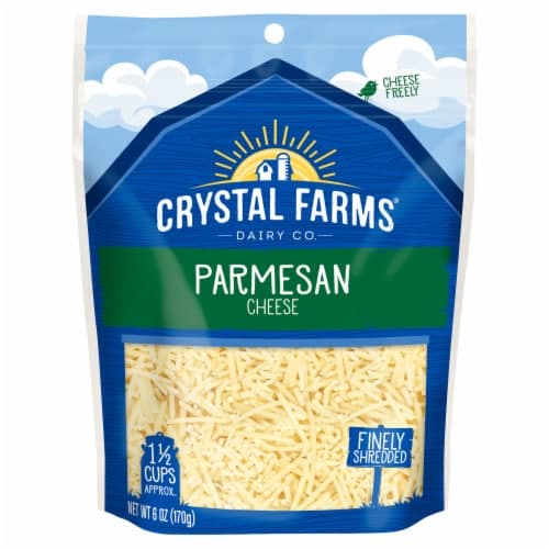 Crystal Farms Cheese, Parmesan, Finely Shredded