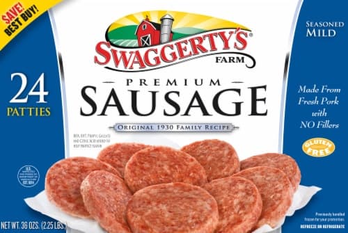 Swaggertys Farm Breakfast Mild Sausage Patties