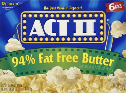 Act Ii Microwave Popcorn 94% Fat Free Butter