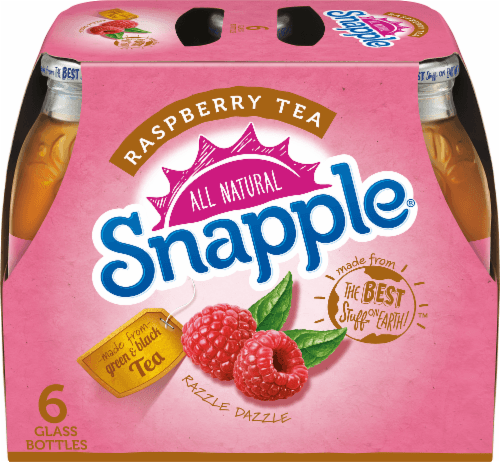 Snapple, Tea, Raspberry, Glass Bottles