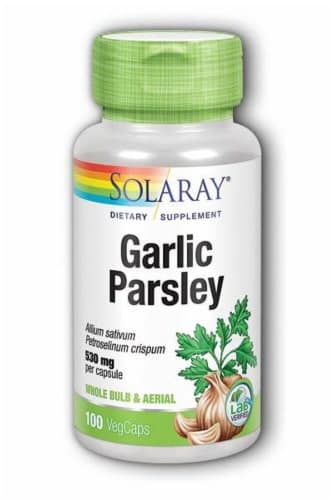 Solaray Garlic Parsley Dietary Supplement Vegetarian Capsules
