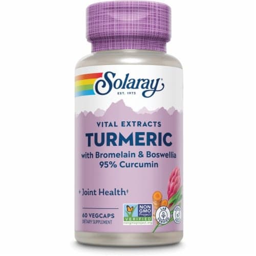Solaray Vital Extracts Turmeric With Bromelain & Boswellia 60 Veg Caps