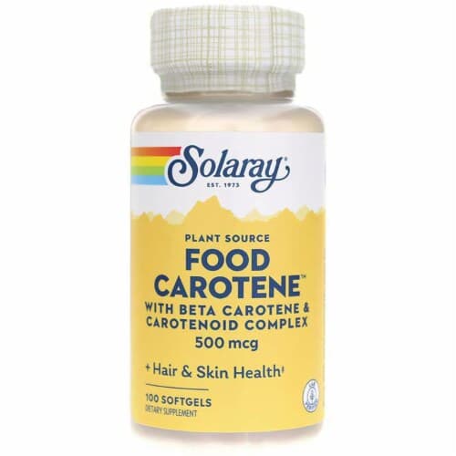Solaray Plant Source Food Carotene 500 Mcg 100 Sgels