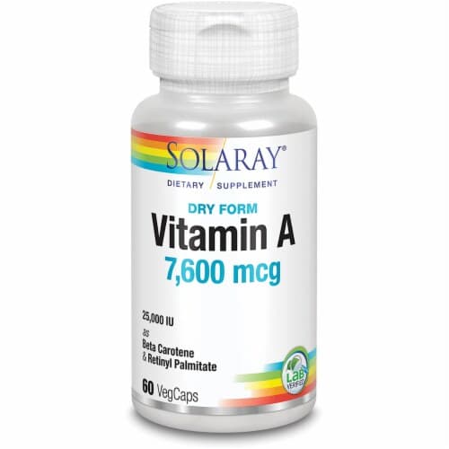 Solaray Dry Vitamin A 25000Iu Vegcaps