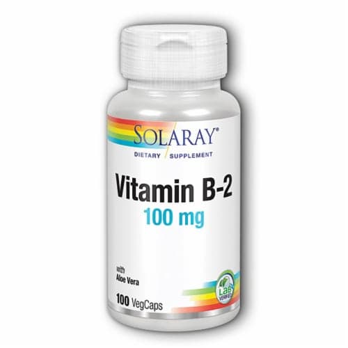 Solaray Vitamin B-2 100 Veg Caps