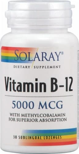 Solaray Vitamin B-12 Lozenges 5000Mcg