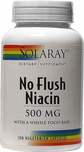 Solaray No Flush Niacin Vegetarian Capsules