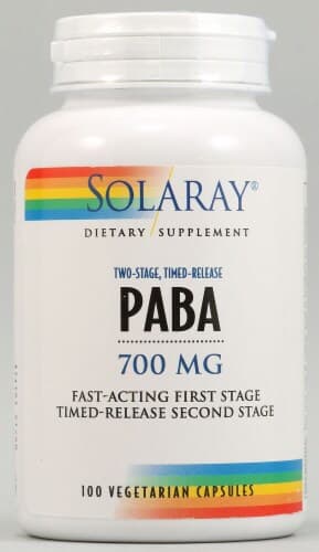 Solaray Paba Two-Stage Timed-Release Capsules