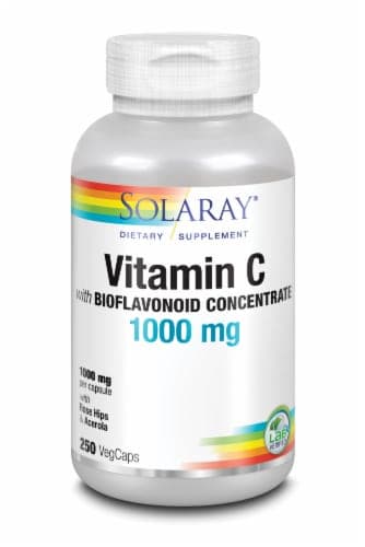Solaray Vitamin C With Bioflavonoid Concentrate Vegcaps