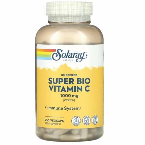 Solaray Buffered Super Bio Vitamin C 1, 250 Veg Caps