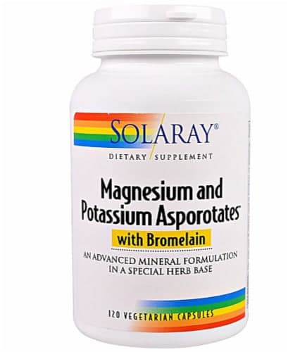 Solaray  Magnesium And Potassium Asporotates With Bromelain