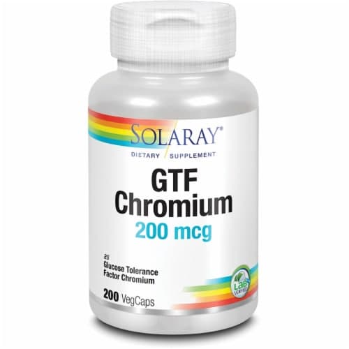 Solaray Gtf Chromium 200 Mcg 200 Veg Caps