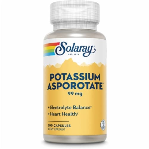 Solaray Potassium Asporotate 200 Caps