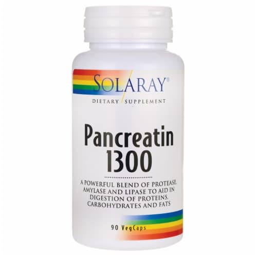 Solaray Pancreatin 1300 90 Veg Caps