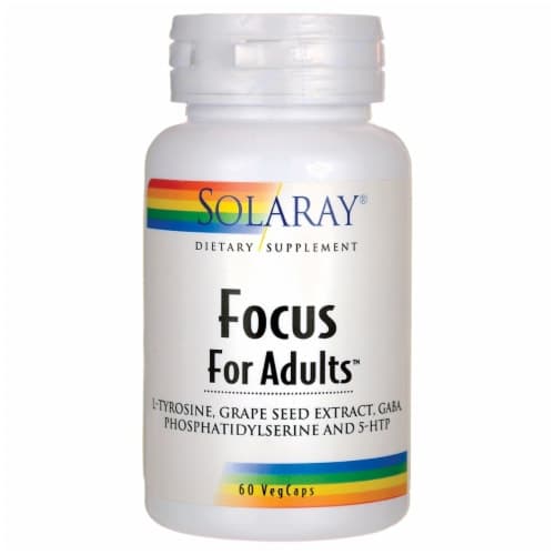 Solaray Focus For Adults 60 Veg Caps