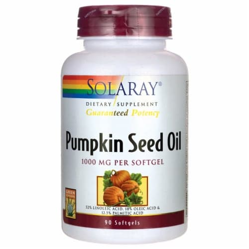 Solaray Pumpkin Seed Oil 1, 90 Sgels