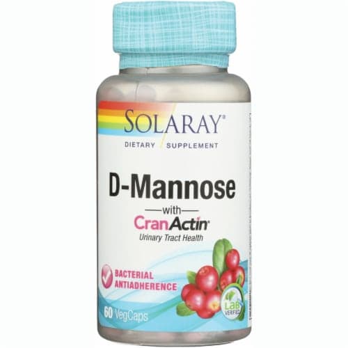 Solaray D-Mannose With Cranactin Vegeterian Capsules