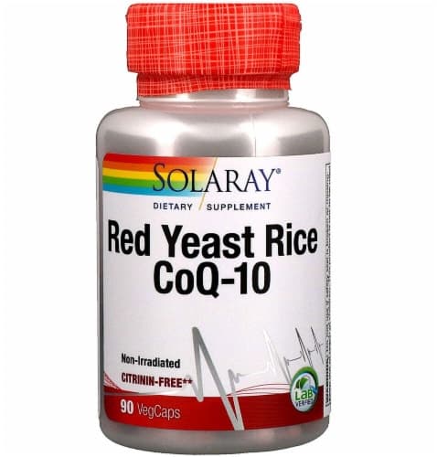 Solaray Red Yeast Rice-Coq-10 Veg Caps