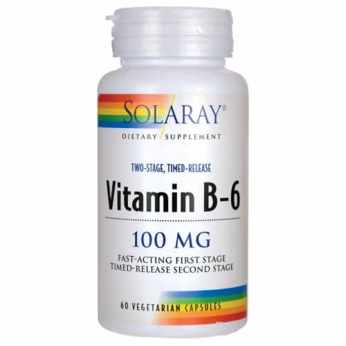Solaray Vitamin B-6 Timed Release Vegcaps