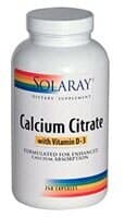 Solaray  Calcium Citrate With Vitamin D