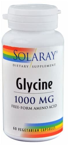 Solaray Glycine Free Form Amino Acid Vegetarian Capsules