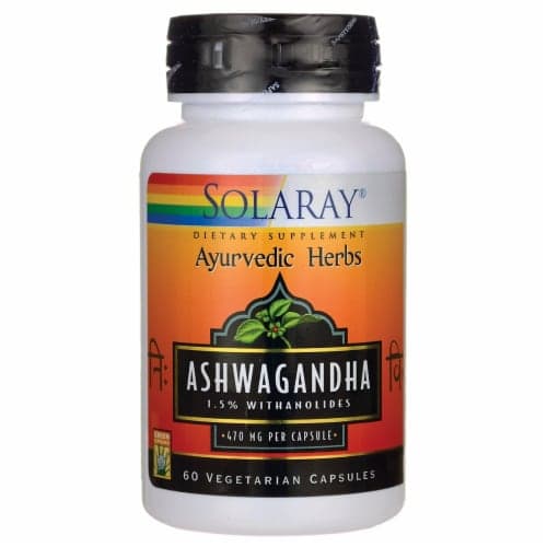Solaray Ashwagandha 60 Veg Caps