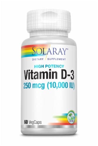 Solaray High Potency Vitamin D-3 Vegcaps
