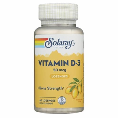 Solaray  Vitamin D-3   Lemon