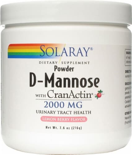 Solaray Lemon Berry Flavor D-Mannose With Cranactin Powder