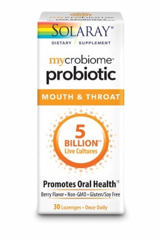 Solaray Mycrobiome Berry Flavor Probiotic Mouth & Throat Lozenge