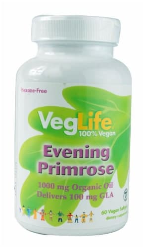 Veglife Evening Primrose Oil Vegan Softgels