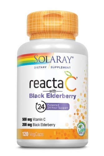 Solaray Reacta-C With Black Elderberry Vegetarian Capsules